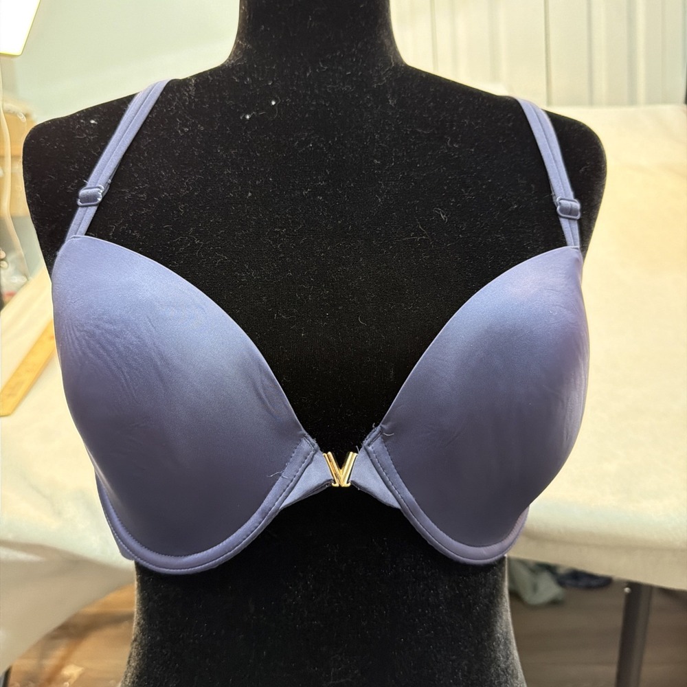Victoria's Secret Sexy Illusions Lined Demi Bra 32 DDD Front Closure